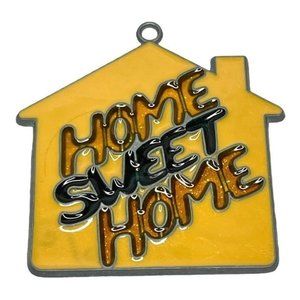 Vintage Stained Glass Suncatcher Home Sweet Home